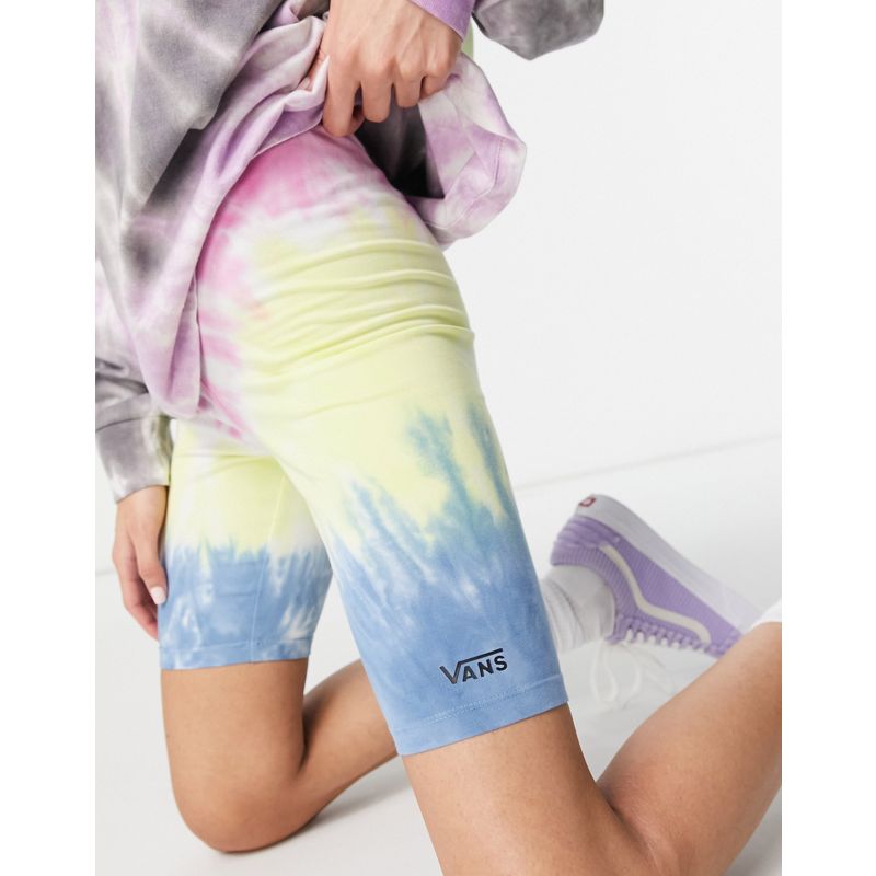 Vans – Leggingsshorts mit buntem Batikmuster